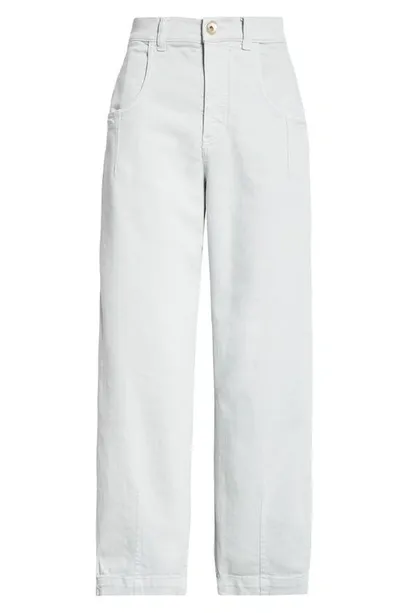 Eleventy Straight Leg Bull Pants In White