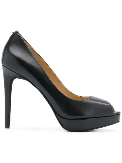 Michael Michael Kors Erika Peep Toe Pumps In Black