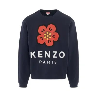 Kenzo Boke Flower Classic Sweatshirt In Blue