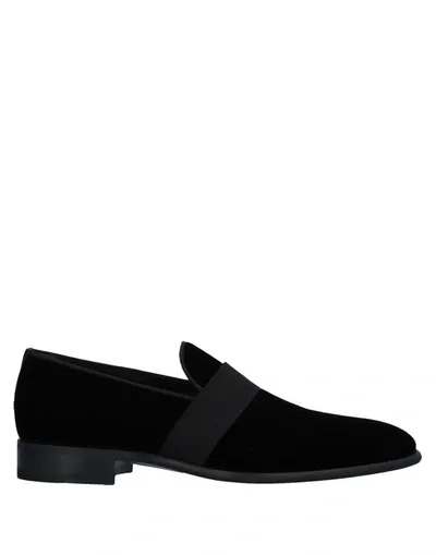 Santoni Loafers In Black