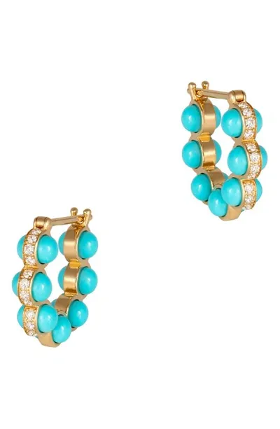 L'atelier Nawbar The Atom Hoop Earrings In Cobalt