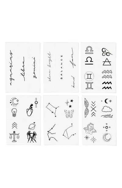 Inked By Dani Air Zodiac Temporary Tattoos In Black