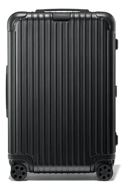 Rimowa Essential Check-in Medium 26-inch Wheeled Suitcase In Matte Black