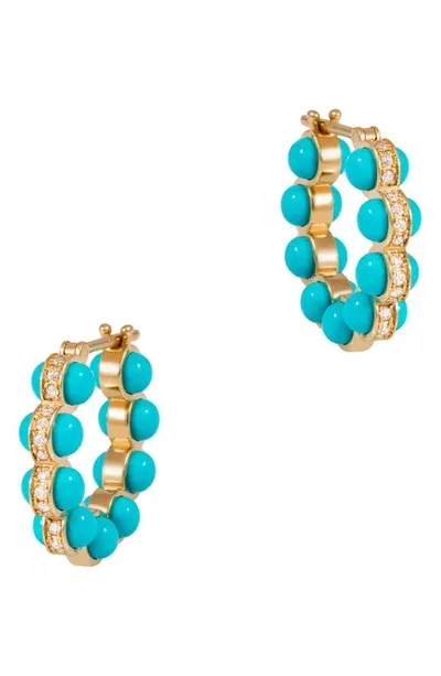 L'atelier Nawbar The Atom Hoop Earrings In Cobalt