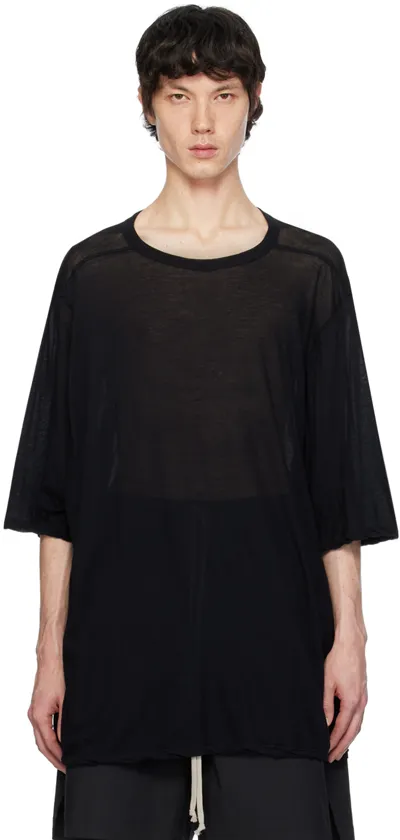 Rick Owens Black Crewneck T-shirt