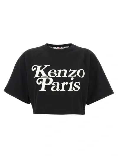 Kenzo Cropped T-shirt In Black