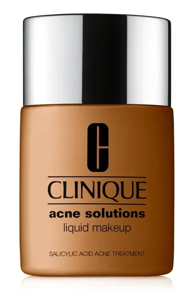 Clinique Acne Solutions Liquid Makeup Foundation In Wn  Deep Honey