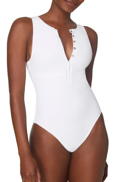 Andie Malibu One-piece Swimsuit In White