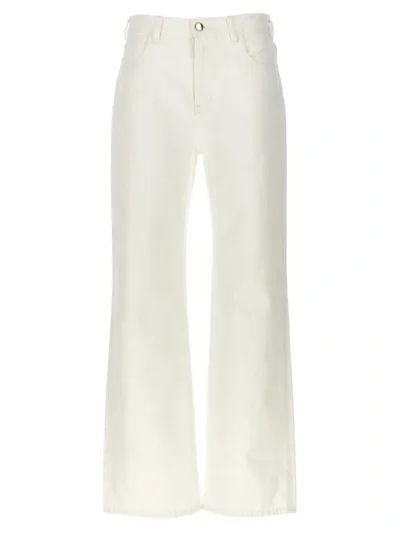 Chloé Flare Leg Jeans In White