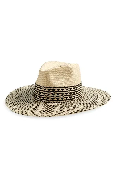 Btb Los Angeles Eliza Straw Hat In Black