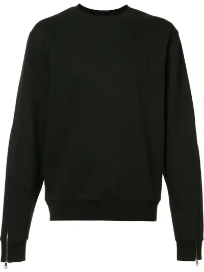 Mostly Heard Rarely Seen Zipped Sleeves Sweatshirt In Black