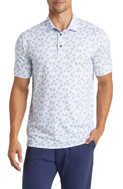 Mizzen + Main Versa Performance Golf Polo In White Eclipse