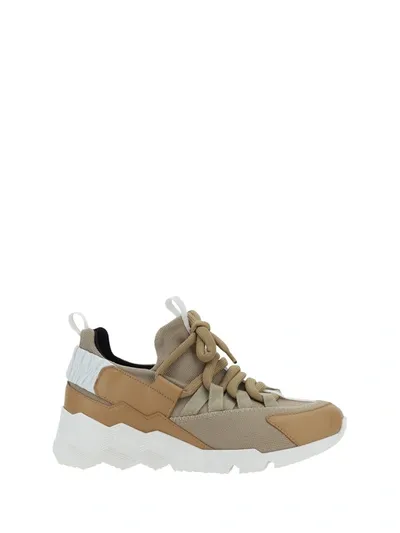 Pierre Hardy Trek Com Sneakers In Beige