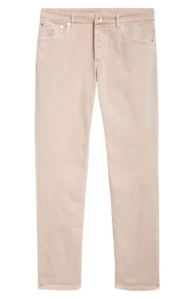 Brunello Cucinelli Straight Leg Jeans In Ivory