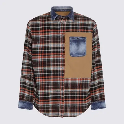 Dsquared2 Multicolour Flanel Cotton Shirt