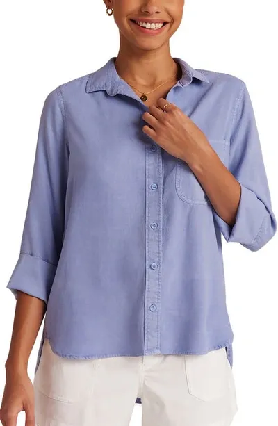 Bella Dahl Shirttail Button-up Shirt In Peri Blue