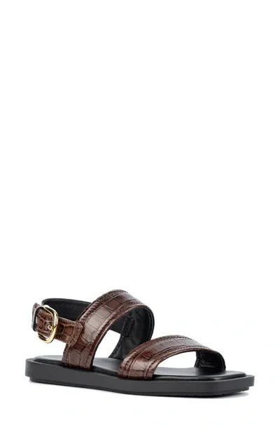 Aquatalia Joni Slingback Sandal In Brown