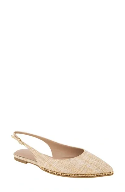 Bcbgeneration Valerie Slingback Pointed Toe Flat In Beige