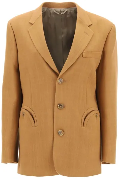 Blazé Milano Santana Peanut Nana Single Breasted Jacket In Mixed Colours