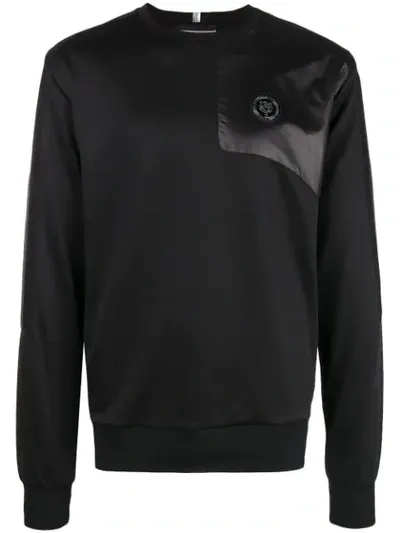 Plein Sport Logo Plaque Sweatshirt In Black