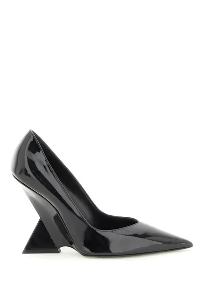 Attico Patent Leather Cheope Pumps In Black