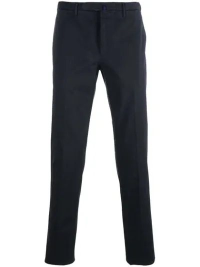 Incotex Comfort Tailored Trousers In Blue