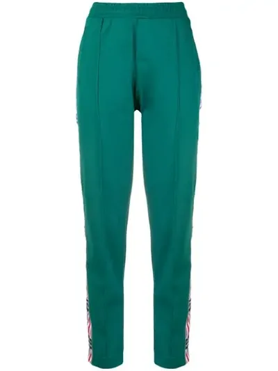 Zoe Karssen Straight Leg Track Pants In Green