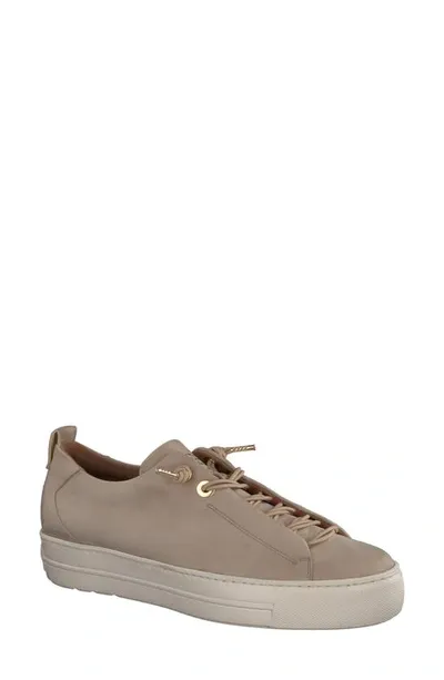 Paul Green Faye Sneaker In Alpaca Nubuk