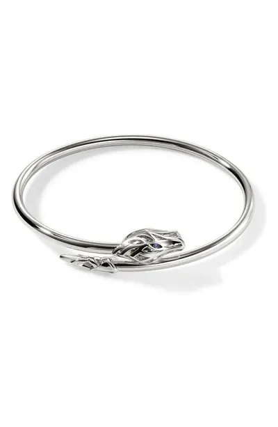 John Hardy Naga Bypass Cuff Bracelet In Sterling Silver