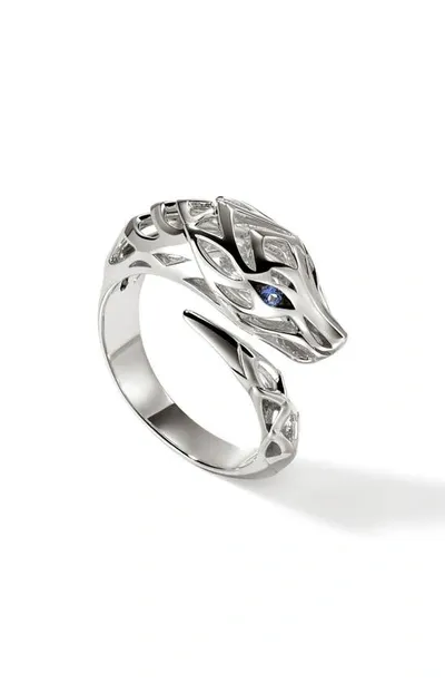 John Hardy Naga Bypass Ring In Silver