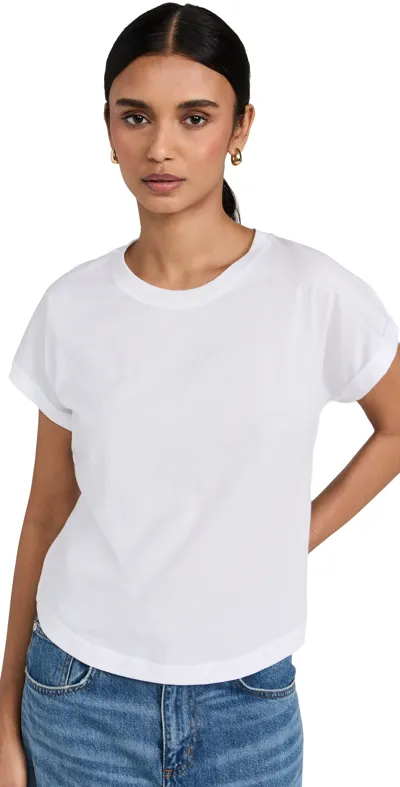 Splendid Women's Skye Roll-cuff Sleeve T-shirt In White