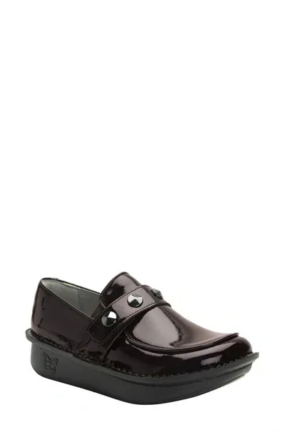 Alegria By Pg Lite Rocker Loafer In Black Cherry