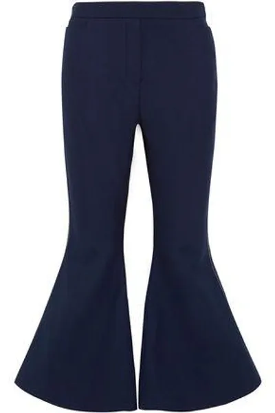 Ellery Cantina Crepe Kick-flare Pants In Navy