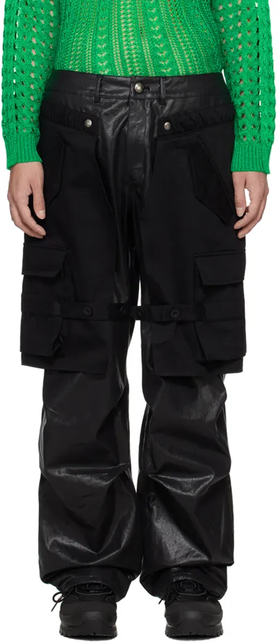 Andersson Bell Black Raptor Cargo Pants