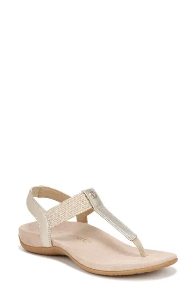 Vionic Brea T-strap Sandal In Gold