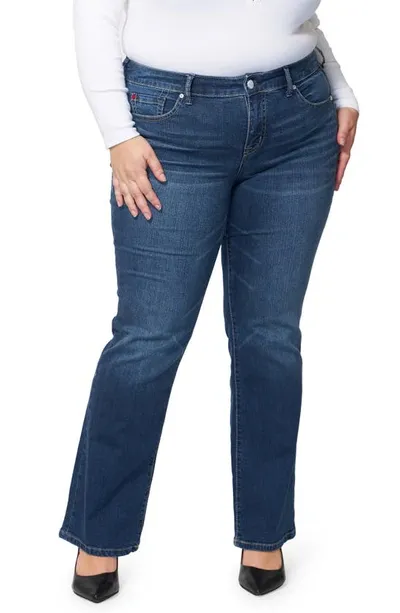 Slink Jeans Mid Rise Slim Bootcut Jeans In Baylee