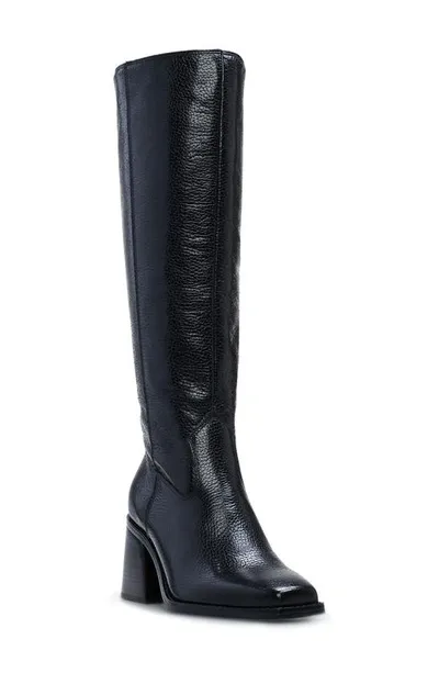 Vince Camuto Sangeti Knee High Boot In Black Pebble