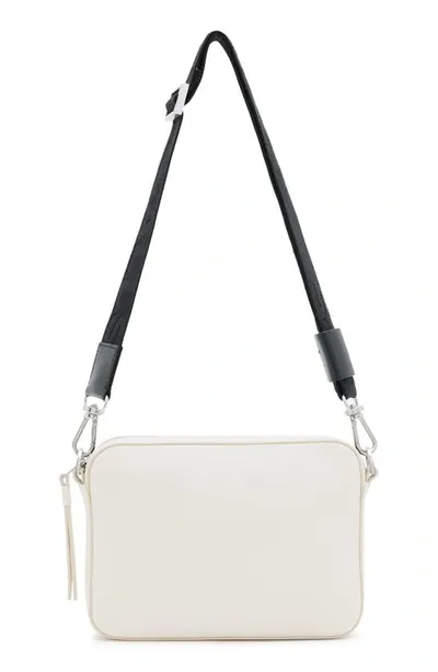 Allsaints Lucile Leather Crossbody Bag In Desert White