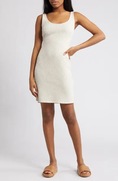 Rip Curl Sea Of Dreams Rib Minidress In Natural