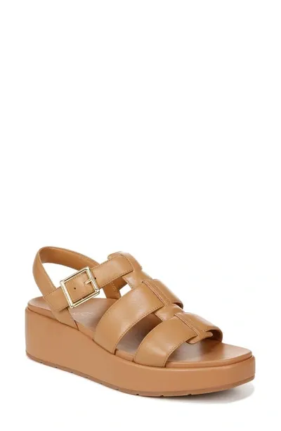 Vionic Delano Platform Fisherman Sandal In Camel