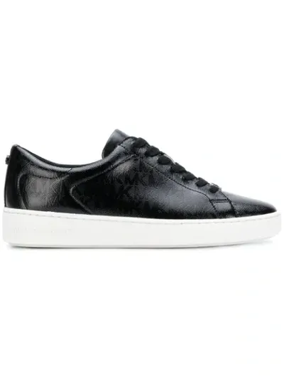 Michael Michael Kors Logo Pattern Sneakers In Black