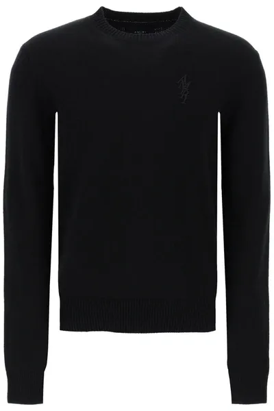 Amiri Stack Cashmere Sweater In Black