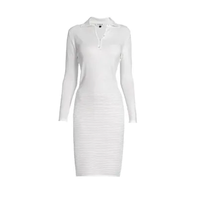 Rumour London Olivia Ivory Soft Merino Wool Blend Knitted Dress