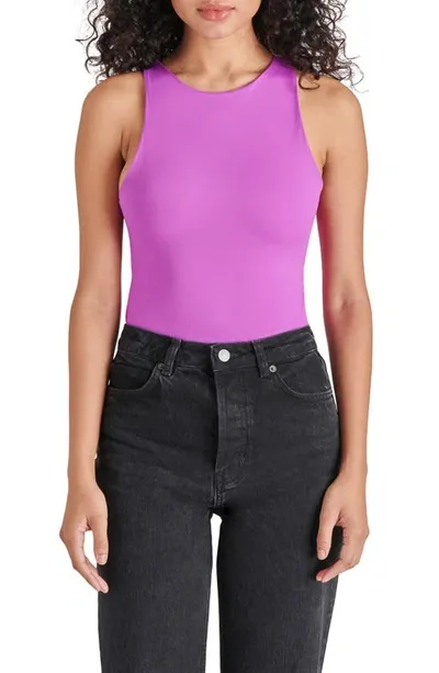 Steve Madden Nico Sleeveless Bodysuit In Magenta Purple