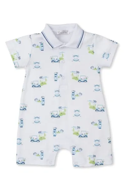 Kissy Kissy Babies' Pima Cotton Romper In Multi Blue