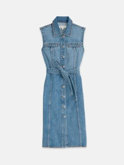 Alex Mill Adeline Dress In Denim In Stockholm Light Wash