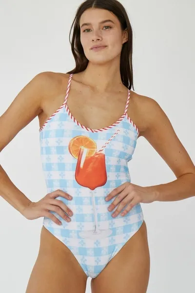 Rachel Antonoff Spritz One Piece In 3x