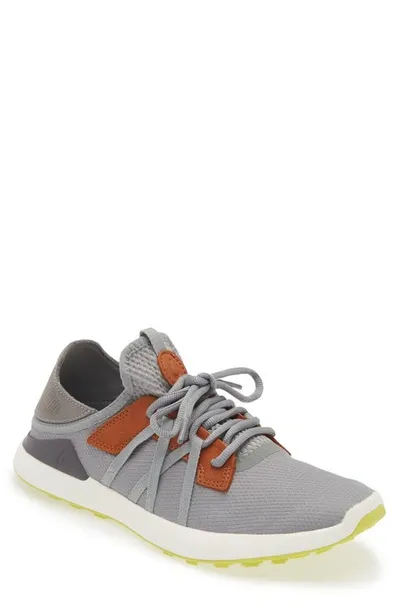 Olukai Manele Golf Shoe In Poi/charcoal