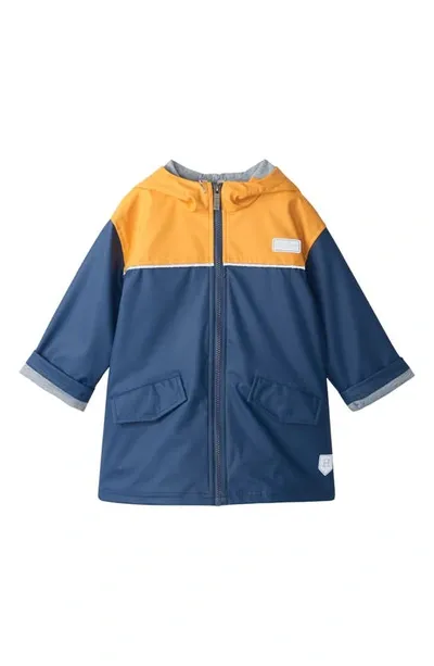 Hatley Kids' Hooded Raincoat In Navy