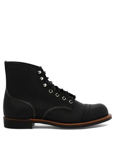 Red Wing Shoes Men's "iron Ranger" Lace-up Boots In Black